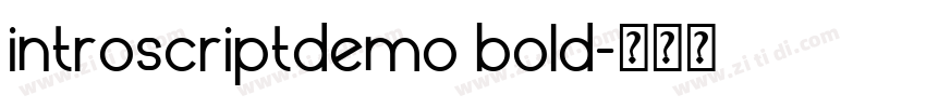introscriptdemo bold字体转换